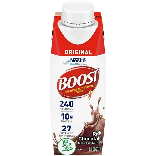 Boost进口代理批发 Boost Rich Chocolate，8 液量盎司，每箱 24 块