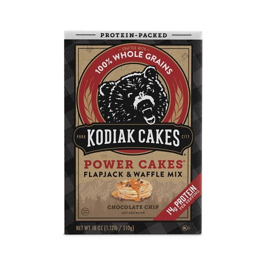 酷牌库|商品详情-Kodiak Cakes进口代理批发 Kodiak Cakes 巧克力片煎饼和华夫饼混合物，18 盎司，每箱 6 个