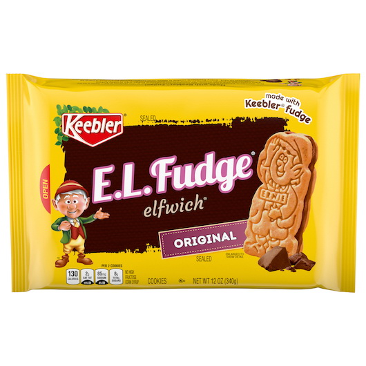 Keebler进口代理批发 Keebler - EL Fudge Elf Sandwich Original 12/12 盎司，12 盎司，每箱 12 个