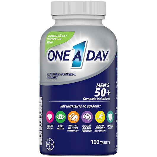 One-A-Day进口代理批发 One-A Day One And Done Men 50+ Advantage，100 片，每盒 3 片，每箱 8 片