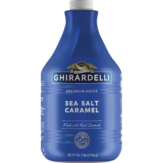 酷牌库|商品详情-Ghirardelli进口代理批发 Ghirardelli 海盐焦糖酱泵瓶，87.3 盎司，每箱 6 个