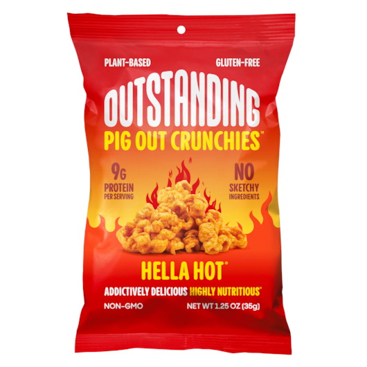 Pigout Crunchies进口代理批发 Pigout 脆饼 Hella Hot，1.25 盎司，每箱 8 块