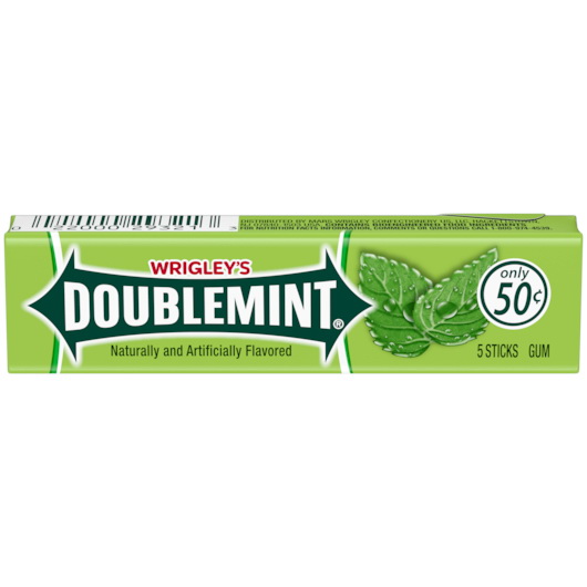 Doublemint进口代理批发 Doublemint 439532 口香糖，5 片，每盒 40 支，每箱 20 支