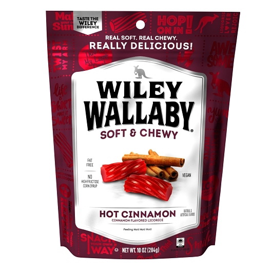 酷牌库|商品详情-Wiley Wallaby进口代理批发 Wiley Wallaby 热肉桂甘草盒装，10 盎司，每盒 10 颗