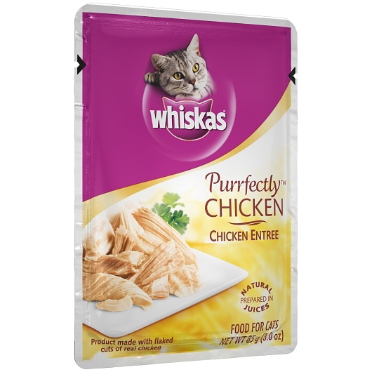 酷牌库|商品详情-Whiskas进口代理批发 Whiskas Purrfectly 鸡肉，3 盎司，每箱 24 粒