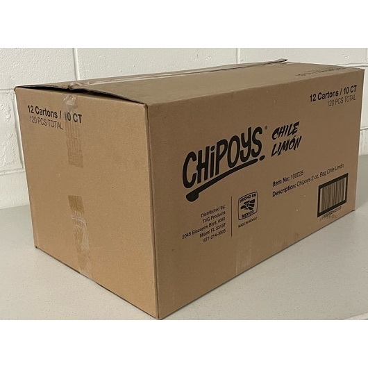 酷牌库|商品详情-Chipoys进口代理批发 Chipoys 智利柠檬卷玉米饼片，2 盎司，每箱 12 个