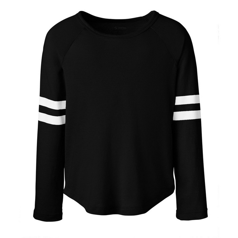 1231G Soffe Girls Long Sleeve Crop Top