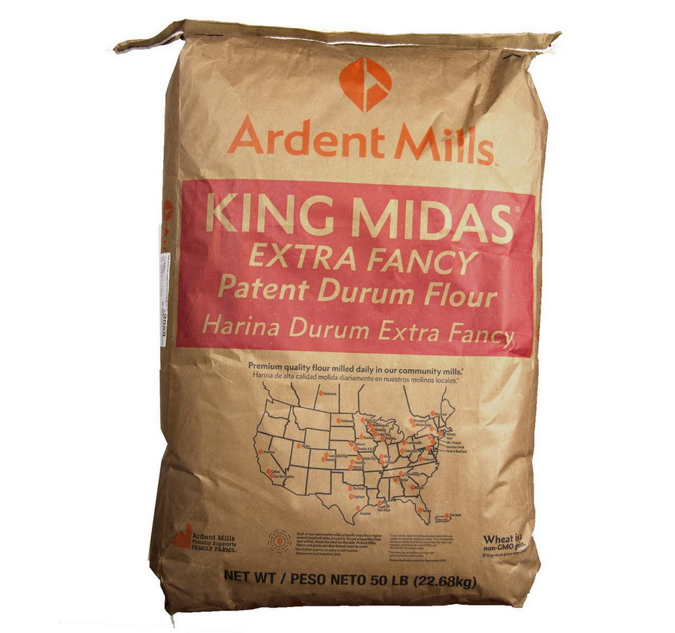 Ardent Mills进口代理批发 Ardent Mills King Midas 杜伦麦面粉 50 磅，144067