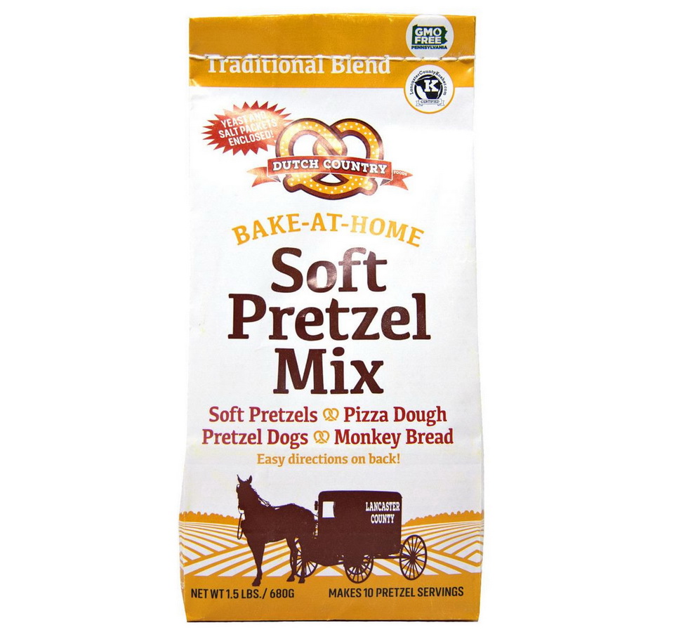 Dutch Country Soft Pretzels进口代理批发 荷兰乡村软椒盐卷饼 软椒盐卷饼混合 12/1.5 磅，162050