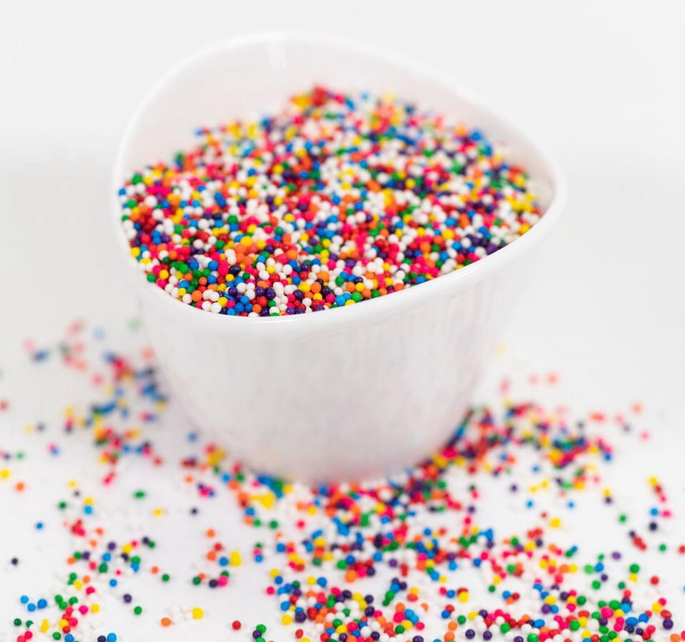 Tri State Specialties进口代理批发 Tri State Specialties Rainbow Nonpareils 25 磅，168966