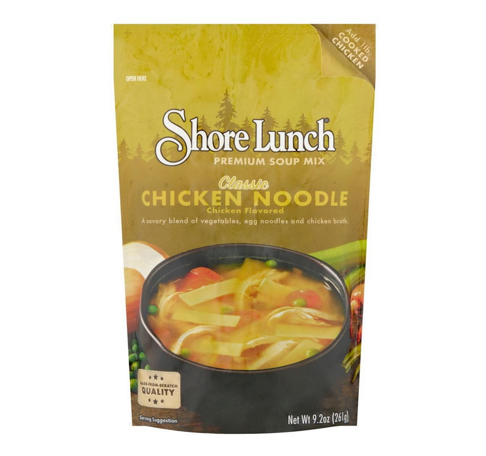 Shore Lunch进口代理批发 岸上午餐经典鸡肉面汤混合 6/9.2oz, 428804