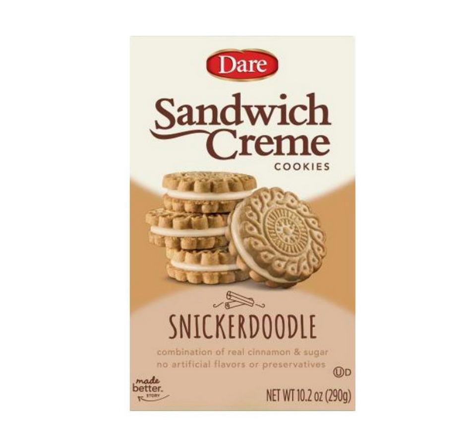 Dare进口代理批发 Dare Snickerdoodle 奶油饼干 12/10.2 盎司，532816