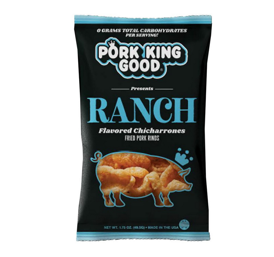 Pork King Good进口代理批发 猪王好牧场风味猪皮 12/1.75oz, 536420