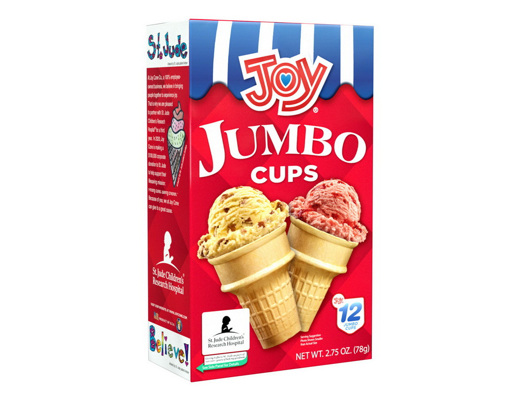 Joy Cone Jumbo Cake Cone Cups 12/12ct, 699202, Price/CS Sale,  Opentip