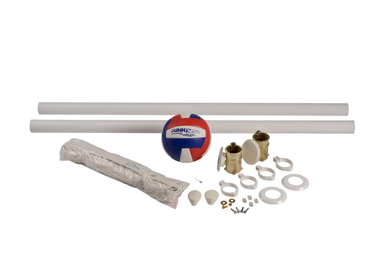 Dunn-Rite V400 WaterVolly Swimming Pool Volleyball Set With Ball And 24