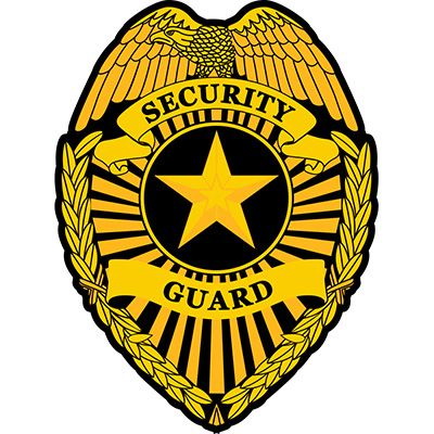 Opentip.com: Eagle Emblems PATCH-SECURITY GUARD-SHLD (BLK/GLD)