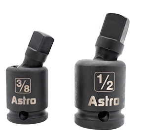 Astro Pneumatic Tool进口代理批发 Astro 气动工具 78342 3/8" 和 1/2" 无销万向接头冲击适配器