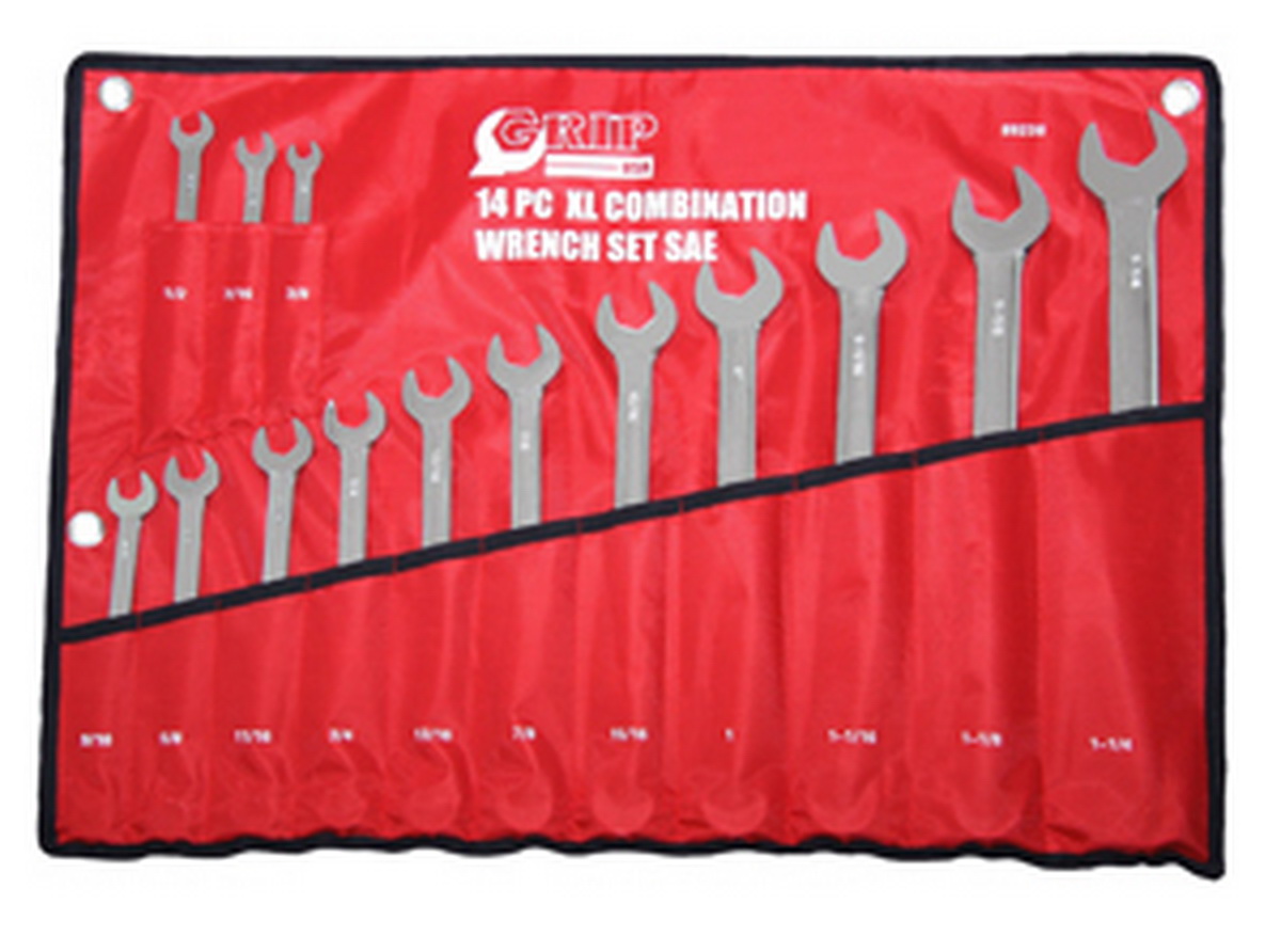 GRIP 89242 16 Pc XL Pro Combination Wrench Set Mm 