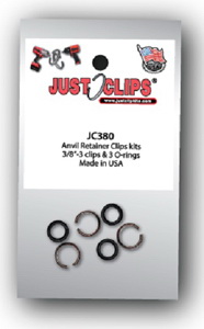 Just Clips进口代理批发 Just Clips JC380 3/8" 卡环套件（3 套）