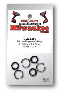 Just Clips进口代理批发 Just Clips MCT380 Milwaukee 3/8" 卡环套件（3 套）