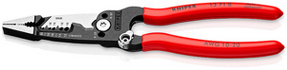 Knipex Tools Lp进口代理批发 Knipex Tools Lp 13718SBA 8" 锻造剥线钳，带环槽