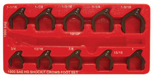 Lock Technology进口代理批发 Lock Technology 1900 10 件 SAE Shockit 乌鸦脚套装