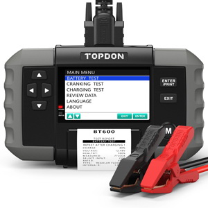 Topdon进口代理批发 Topdon TPTD52130074 12V 电池和 12V/24V 系统测试仪带内置打印机