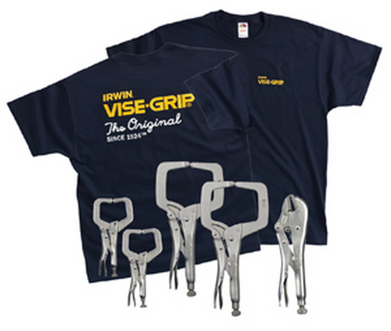 VISE-GRIP进口代理批发 虎钳夹具 VG544T 5 件套虎钳夹具焊接套件，附赠 T 恤