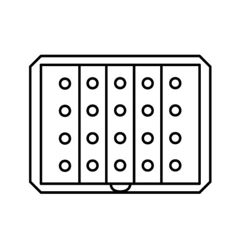 EDMO M81714/60-22-05 M81714/60 Series II Socket Junction Module, 20 ...