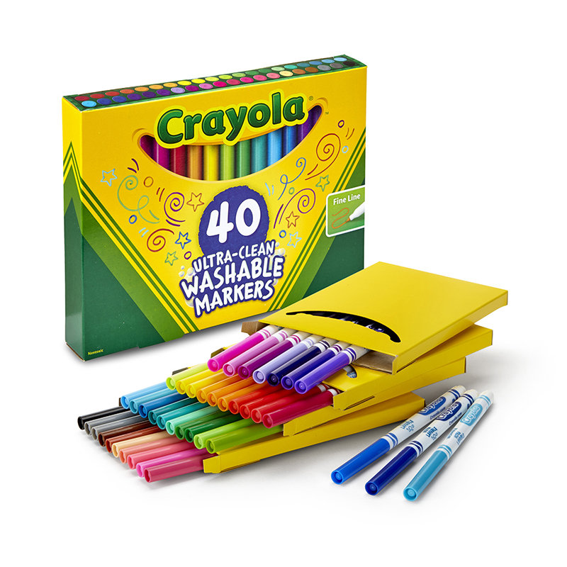 Crayola Classic Washable Broad Line Markers 200ct Classpack