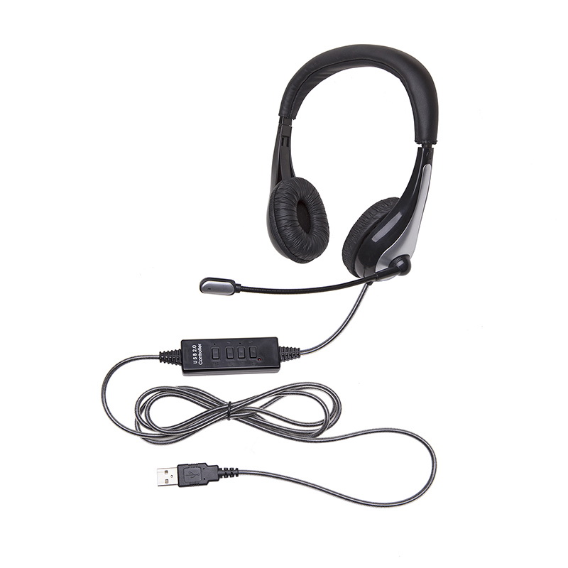 Califone进口代理批发 Califone CAF1025MUSB Neotech 1025Musb 耳机带麦克风 USB