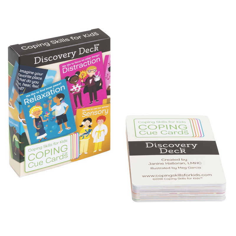 Coping Skills for Kids进口代理批发 儿童应对技巧 CSKCCDIS 应对提示卡 Discovery Deck