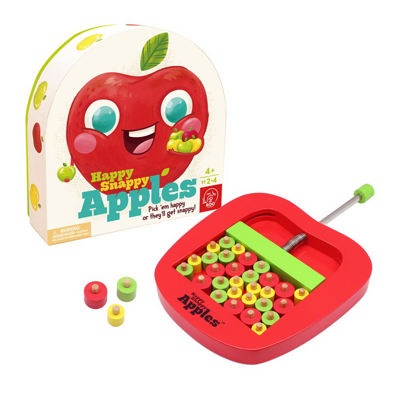 Roo Games进口代理批发 Roo Games CTUAS81012 Happy Snappy Apples 第一个策略，儿童游戏