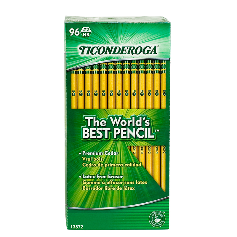 Dixon Ticonderoga DIX13872 Original Ticonderoga Pencils 96Bx Unsharpened,  Price/PK Sale, Reviews. - Opentip