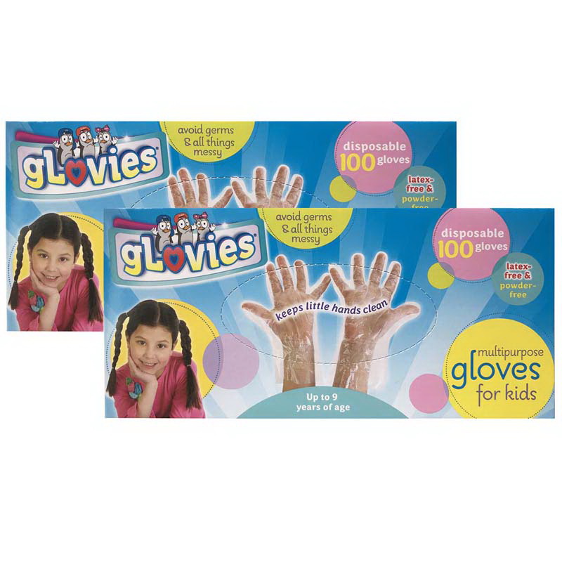 gLovies进口代理批发 gLovies MKBLX002B100-2 Glovies 多用途手套，100 克拉一次性（2 件）