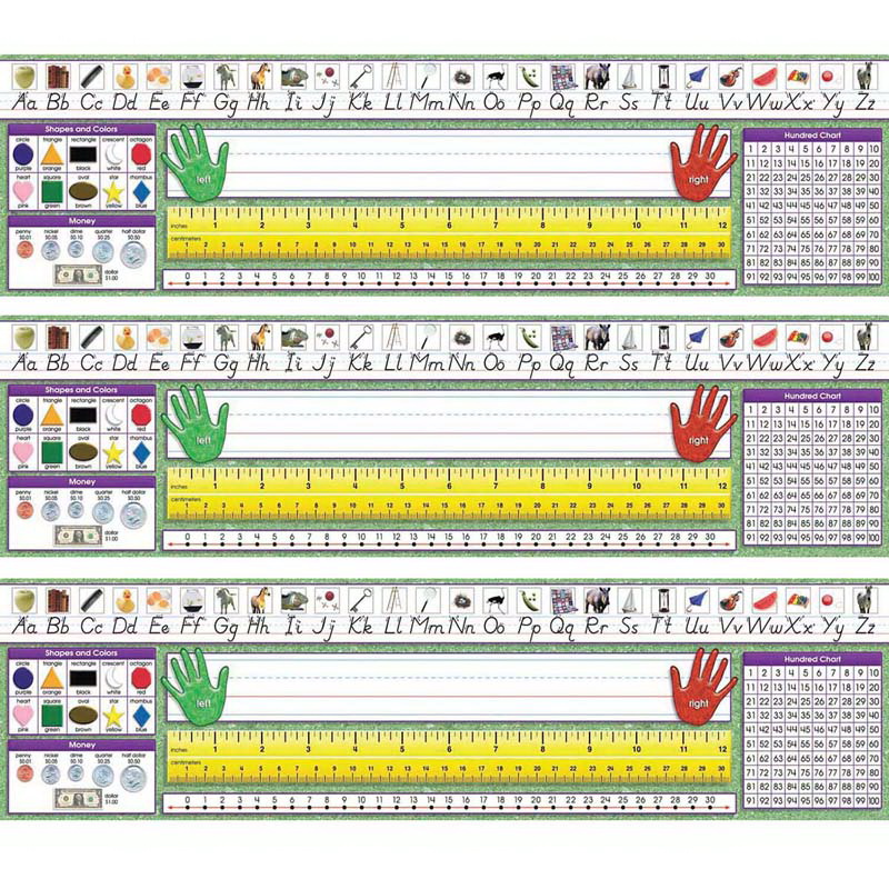 North Star Teacher Resources进口代理批发 北极星教师资源 NST9004-3 书桌板小学现代，手稿（3 PK）