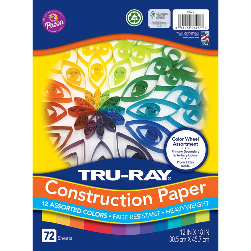 Tru-Ray进口代理批发 Tru-Ray PAC6577 True-Ray 色轮 Asst 72 包，12X18