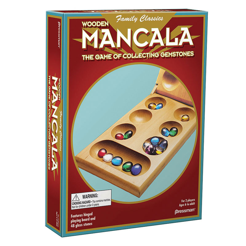 Pressman Toys进口代理批发 Pressman 玩具 PRE442606 Mancala 6 岁至成人 2-4 名玩家