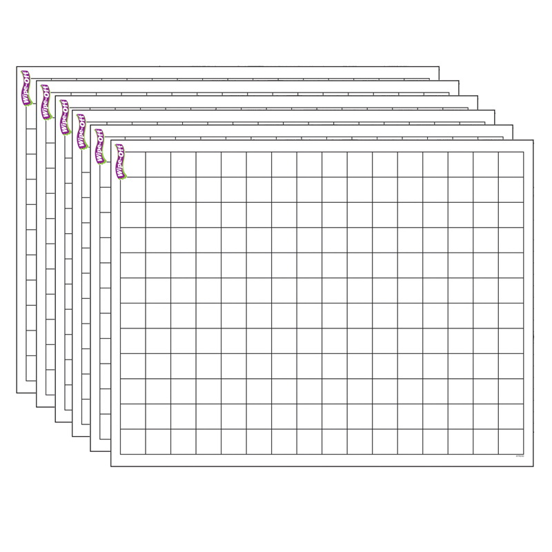 Trend Handwriting Paper Wipe-Off Chart, 17 x 22, Pack of 6