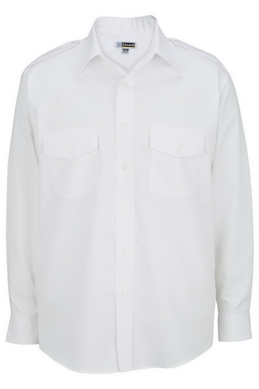 4278 Edwards Garment Men Moisture Wicks Polyester Two Pocket Service Shirt 