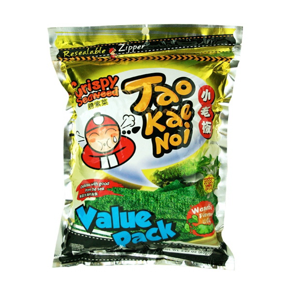 Taokaenoi进口代理批发 Taikaenoi 脆皮海藻芥末味，59 G，6 盒