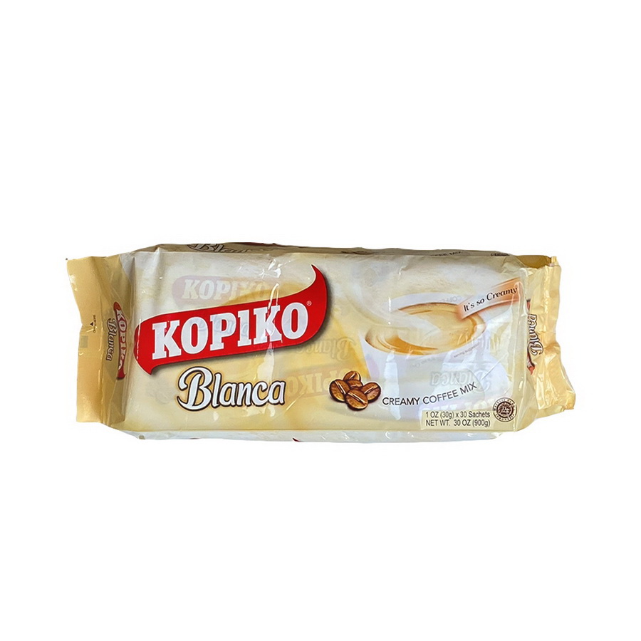 Kopiko进口代理批发 Kopiko Blanca 混合咖啡，30 克，每包 30 粒，每箱 8 粒