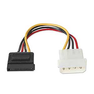 Alpha Omega进口代理批发 Alpha Omega 串行 ATA 电源线 4 针 Molex 转 15 针 SATA CB-SATA-PW