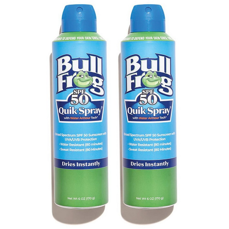 Bull Frog进口代理批发 Bull Frog 21109 Bullfrog Quik 喷雾 SPF 50 6 盎司