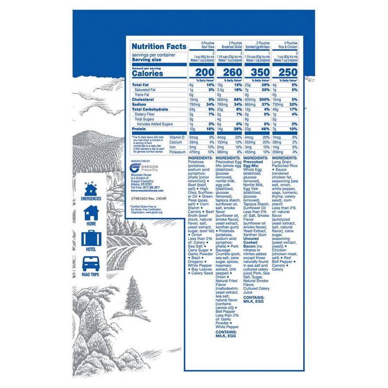 酷牌库|商品详情-Mountain House进口代理批发 Mountain House 81663 基本分类桶 Cl