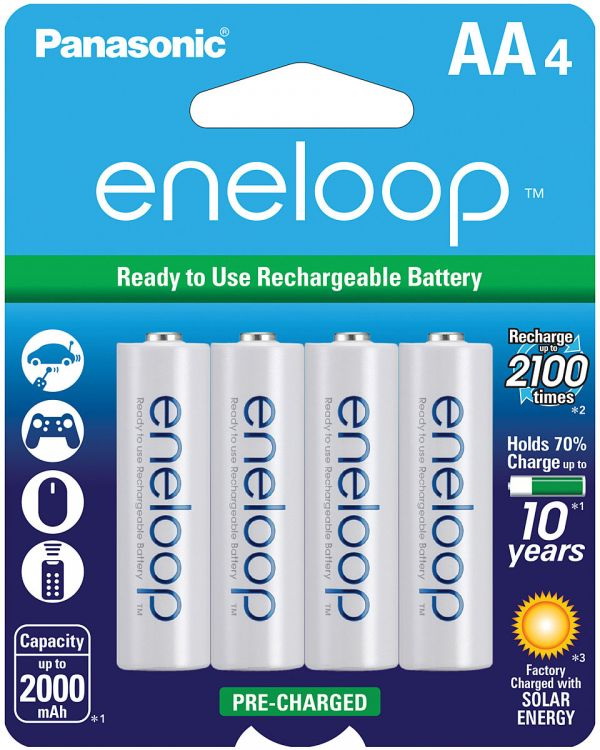 Eneloop进口代理批发 Eneloop BK-3MCCA4BA Eneloop Aa 4 包可充电