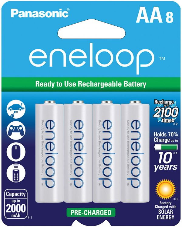 Eneloop进口代理批发 Eneloop 354357 Eneloop Aa 8 包可充电