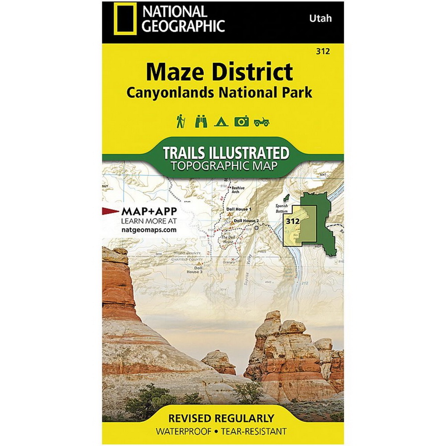 酷牌库|商品详情-National Geographic进口代理批发 国家地理 369687 迷宫区峡谷地国家公园地图