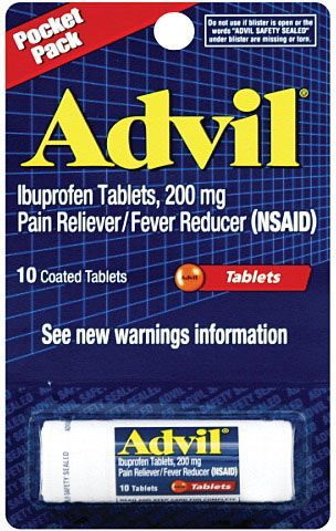 Pfizer进口代理批发 辉瑞 607152 Advil 200 毫克袋装 10 片