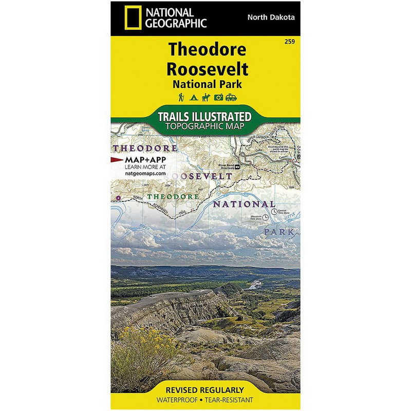 National Geographic进口代理批发 国家地理 TI00000259 西奥多・罗斯福国家公园地图